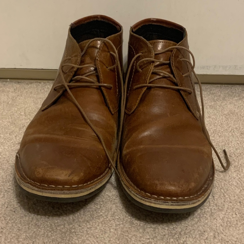 Steve Madden Harken Chukka size 15 Cognac Leather